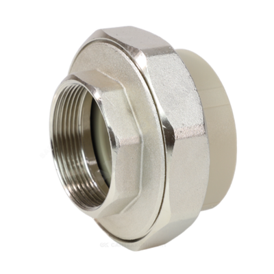 Муфта PP-R комбинированная разъемная серая Дн 20х3/4" ВР VALFEX 10155120Г