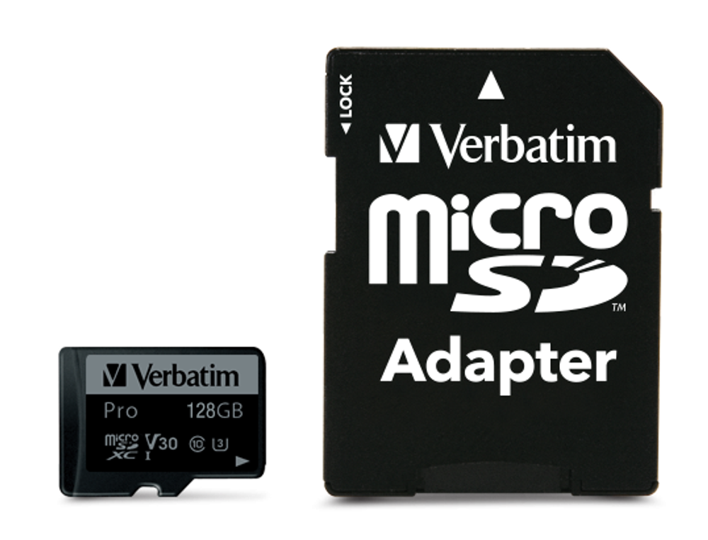 Verbatim 128Gb 90MB/s MicroSD PRO