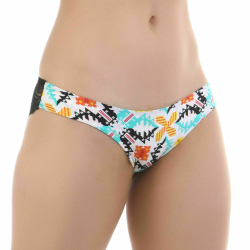 Женские трусы слипы с кружевной вставкой разноцветные ROMEO ROSSI RR2504-3