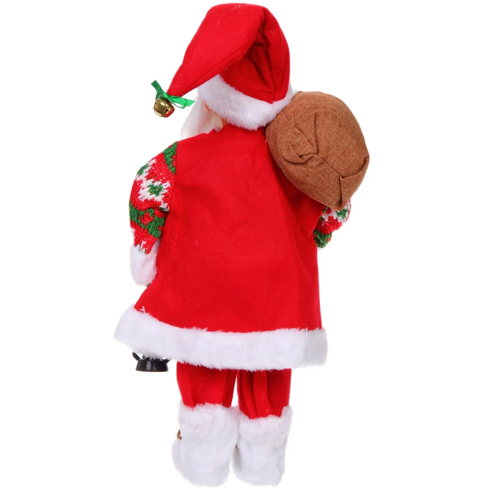 Дед Мороз - Лесовичок «Дед Мороз с фонарем» 45 см, Красный