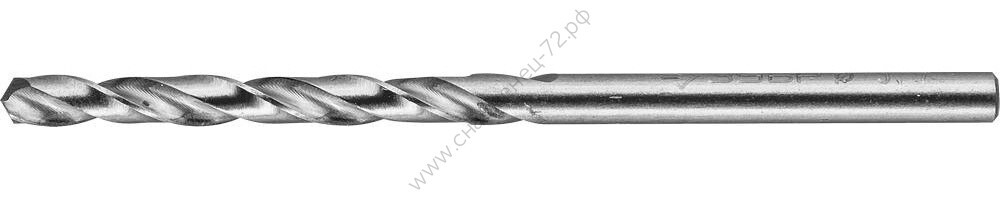 ЗУБР 3.7х70мм, Сверло по металлу, сталь Р6М5, класс А