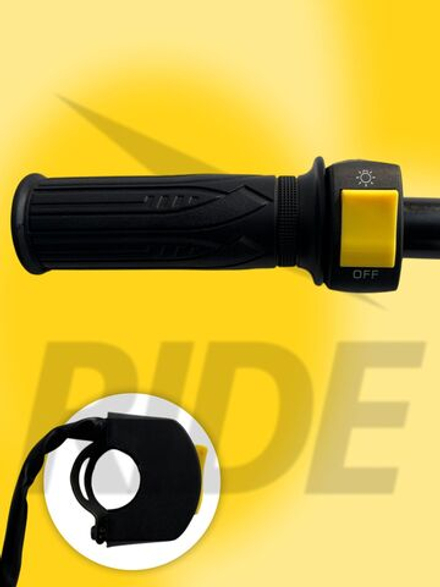 Кнопка включения - выключения света (цветная) для руля мотоцикла, электросамоката