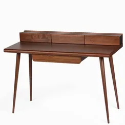 Письменный стол с ящиком Jerome 120х55 см, шпон ореха