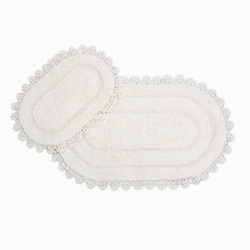 Набор ковриков 2шт Arya home Afro кремовый