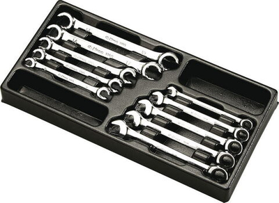 Набор ключей разрезных, комбинированных Hans в ложементе, TT-30