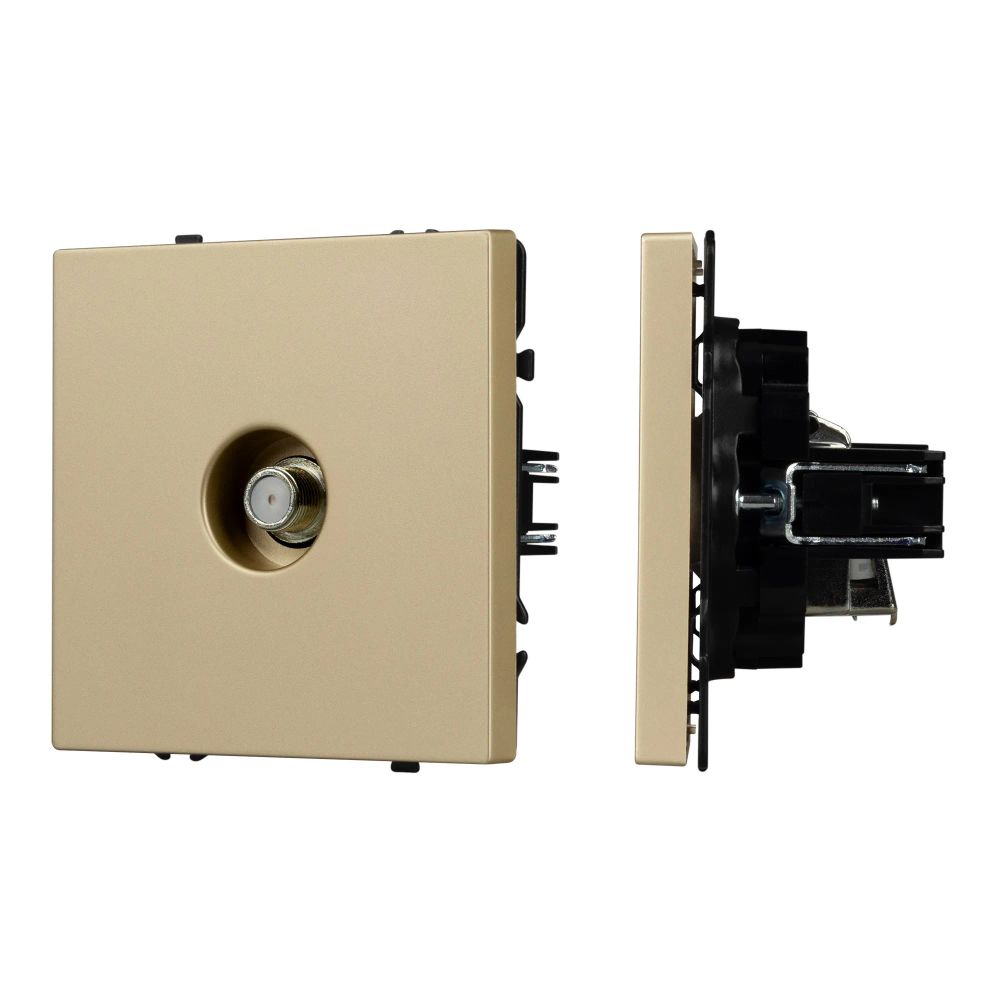 Механизм спутниковой розетки SCT-NOBE-MST1-SFPL-GD (SAT) (Arlight, Золотой песок) 054298