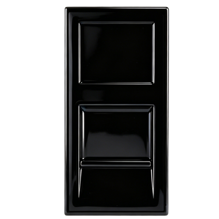 Розетка DEC RJ45 FTP кат.5e,  1мод.,  черн. (22.5х45мм)