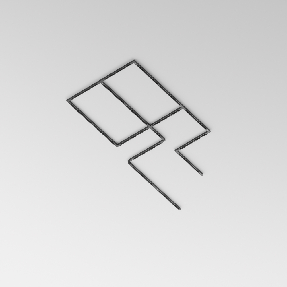 Трехфазный шинопровод Maytoni TRX005-312B черный 2м