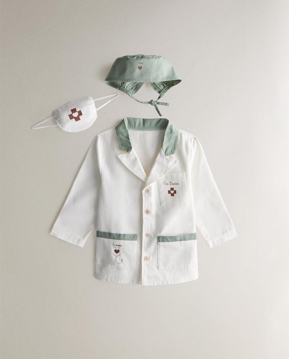 Игровой набор детский сюжетно-ролевой Zara Home, хлопок, белый, 4616/052