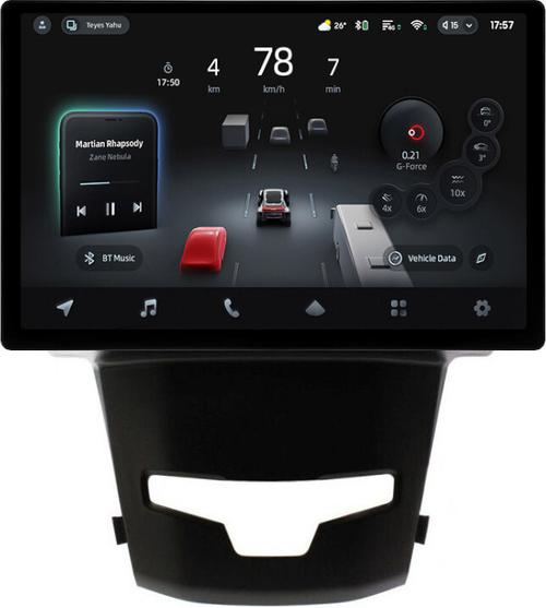 Магнитола для SsangYong Actyon 2 2013-2021 - Teyes CC4-PRO монитор 13" 2K QLED на Android 13, Быстрейшая, Snapdragon 778G, ИИ, CarPlay, DSP, 4G SIM-слот