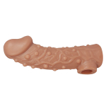 Насадка на фаллос 17,6см с отверстием для мошонки Kokos Cock Sleeve 002 Size L