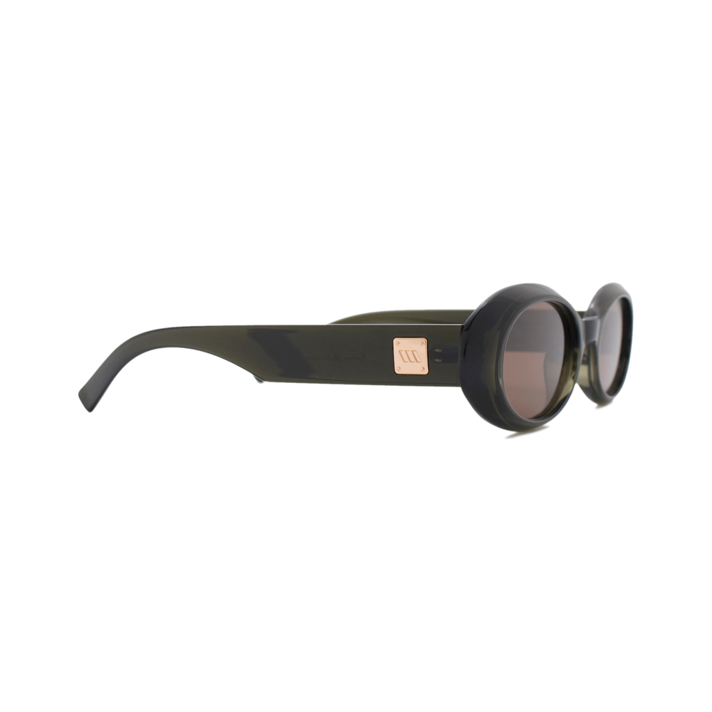 Очки Genex Sunglasses 693 c.604 овальные прозрачные зеленые