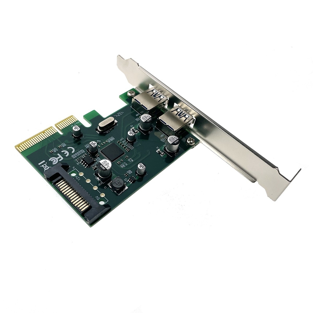 Контроллер USB Espada Контроллер PCI-E, USB 3.2 Gen2(2xUSB-A) (PCIeU2AGen2) (45996)
