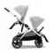 Прогулочная коляска для двойни Cybex Gazelle S SLV Lava Grey