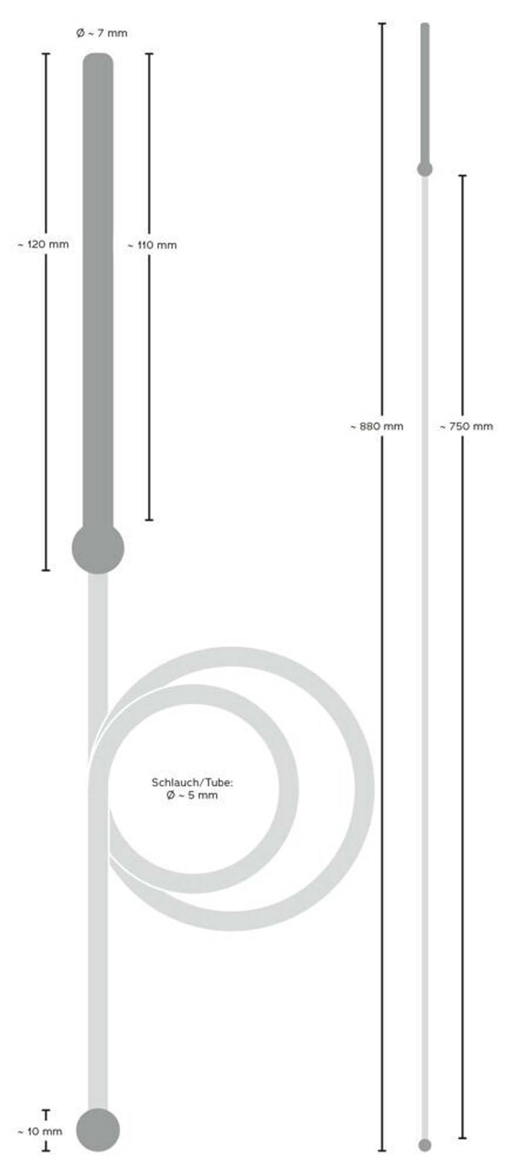 Уретральный катетер Piss To Mouth Dilator (Цвет: черный)