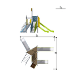 Уличный игровой комплекс для детей Romana 101.110.00