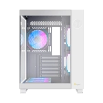 Корпус Ocypus Iota C70 WH ARGB ATX/mATX/mITX 2xUSB, Type-C, Предустановлены 6 вентиляторов с ARGB подсветкой, Белый, Iota-C70-WHD600XX-GL