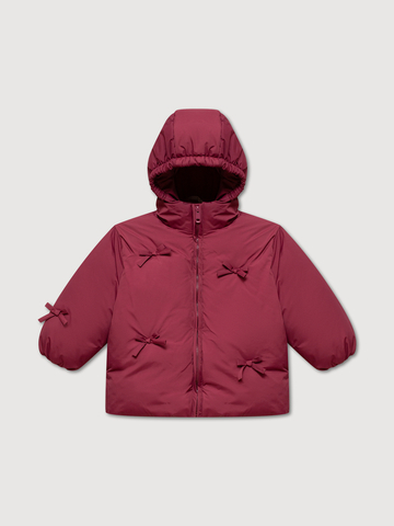 Куртка с бантиками, Бордовый