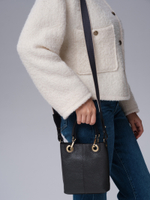 Сумка кожаная кросс-боди Deboro 30347 темный лес