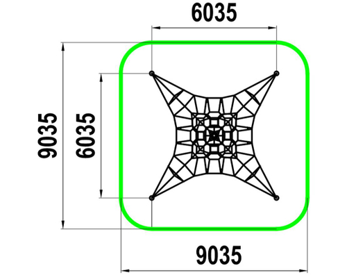 Фигура для лазания Паутинка МФ-1.55.1