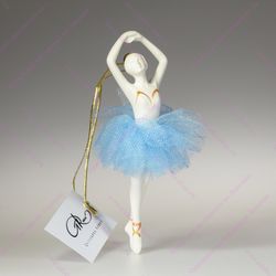 Ёлочная игрушка Балерина фарфоровая