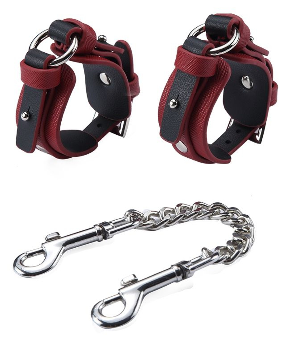 Оригинальный набор БДСМ Bandage Kits в сумке (Цвет: красный с черным)