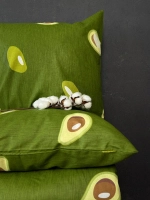 Комплект постельного евро-стандарт AVOCADO, 100% хлопок