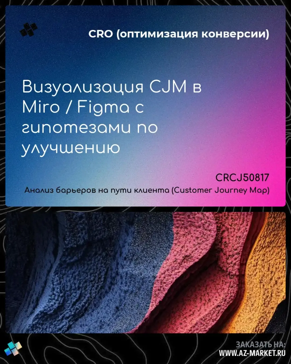 Визуализация CJM в Miro / Figma с гипотезами по улучшению