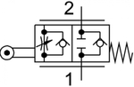 Дроссель с обратным клапаном Festo GG-1/4-3/8