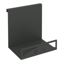 Навесной лоток для бумаг вертикальный широкий MAN-23 Металл Антрацит 230*180*250