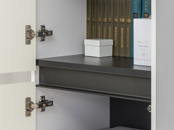 Гостиная Сидней 2 Белый/Белый глянец/Черный