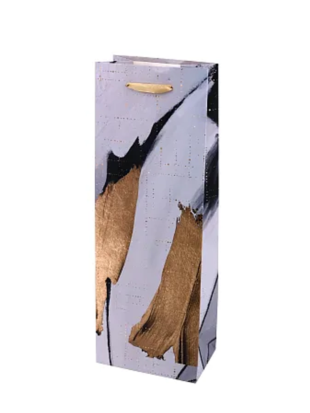 Пакет под бутылку "Серое облако" 36х12,7х8,3см