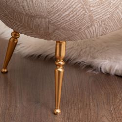 Банкетка Твинки Беж Золото