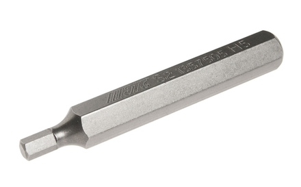 Бита HEX H5х75мм 10мм 6-ти гранная удлиненная S2 JTC