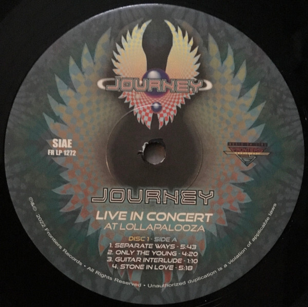 Journey / Live In Concert At Lollapalooza (3LP)