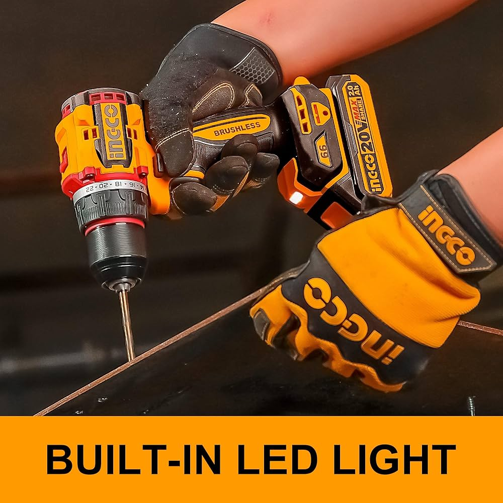 Набор ручного инструмента с шуруповертом 20 В INGCO HKTHP41662 166 шт.