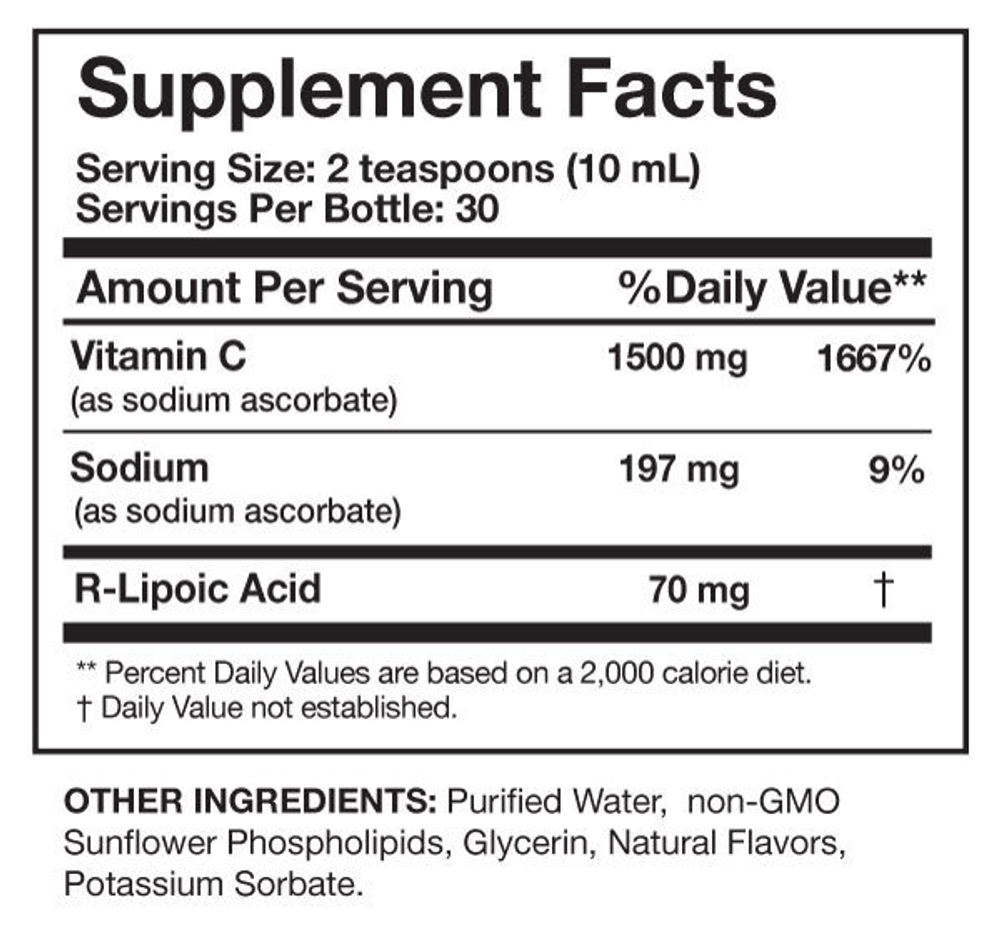 C-RLA™ Р Liposomal Vitamin C (GMO Free)