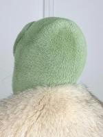 шапка зимняя ушанка из мягкого экомеха меховая