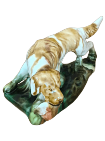 Фаянсовая статуэтка "Собака с дичью" Васильковский