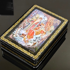 Шкатулка с росписью Холуй "Морозко"