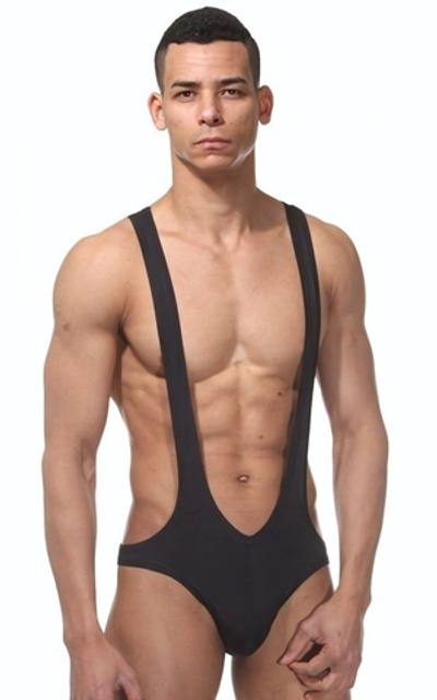 Мужское боди облегающего кроя (Размер: L-XL) (Цвет: черный)