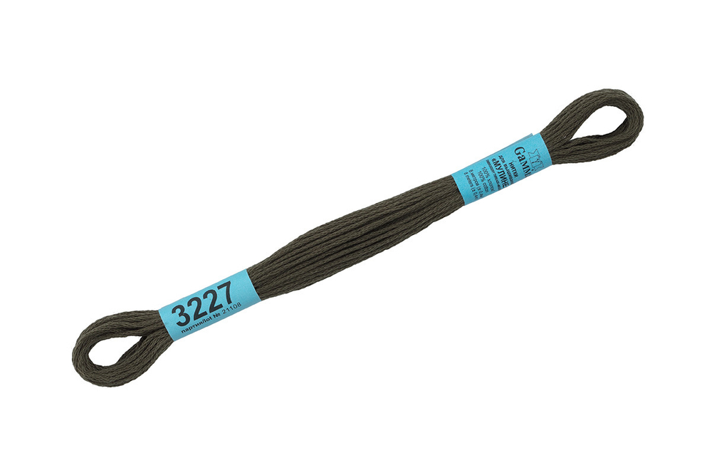 Мулине  "Gamma", 100% хлопок, 8 м, №3227