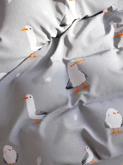 Простынь на резинке "Seagull" 160х200 см Сказка сатин