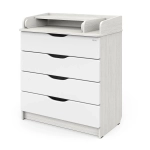 Комод Атон СИРИУС-2 WOOD ПВХ 800/4 древесина белая