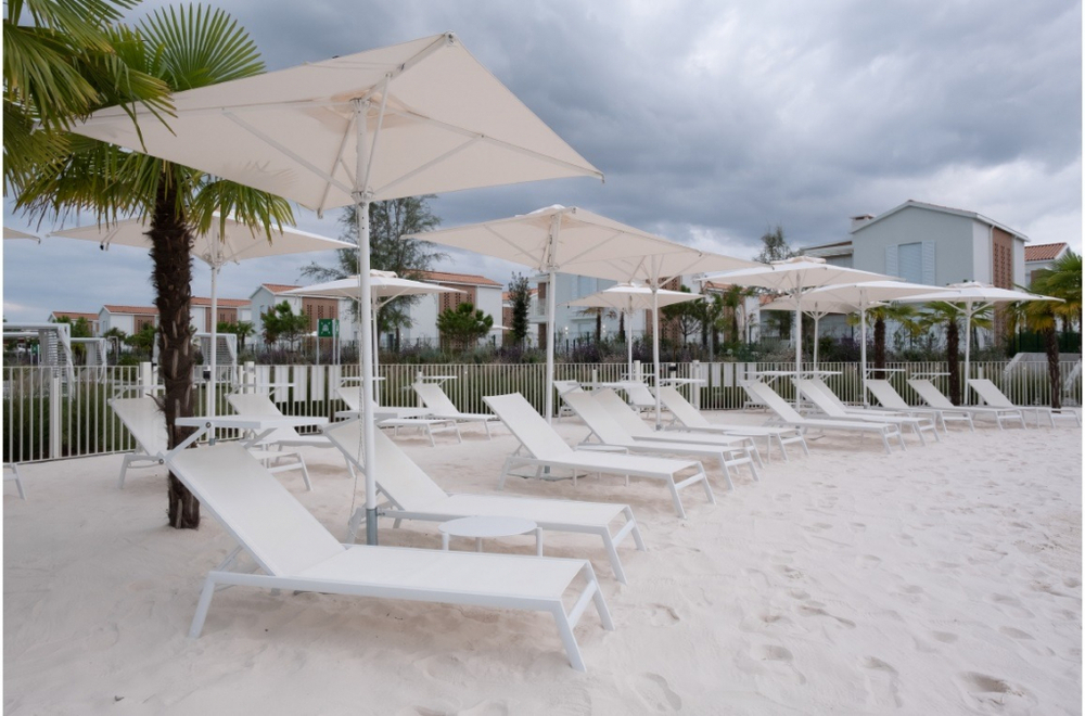 Зонт профессиональный Ø3.5 м Scolaro Rimini Standard, белый, слоновая кость