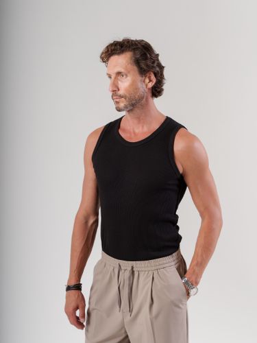 Черная хлопковая майка