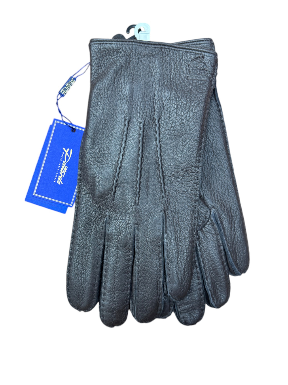 Перчатки. Мужские. Материал верха: Кожа оленя. Подклад: Трикотаж-шерсть. 5 шт в упаковке.