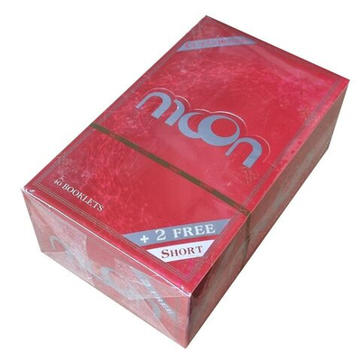Бумага для сигарет блок "Moon" Red Cut Corners 18,5г/м 60л*42шт