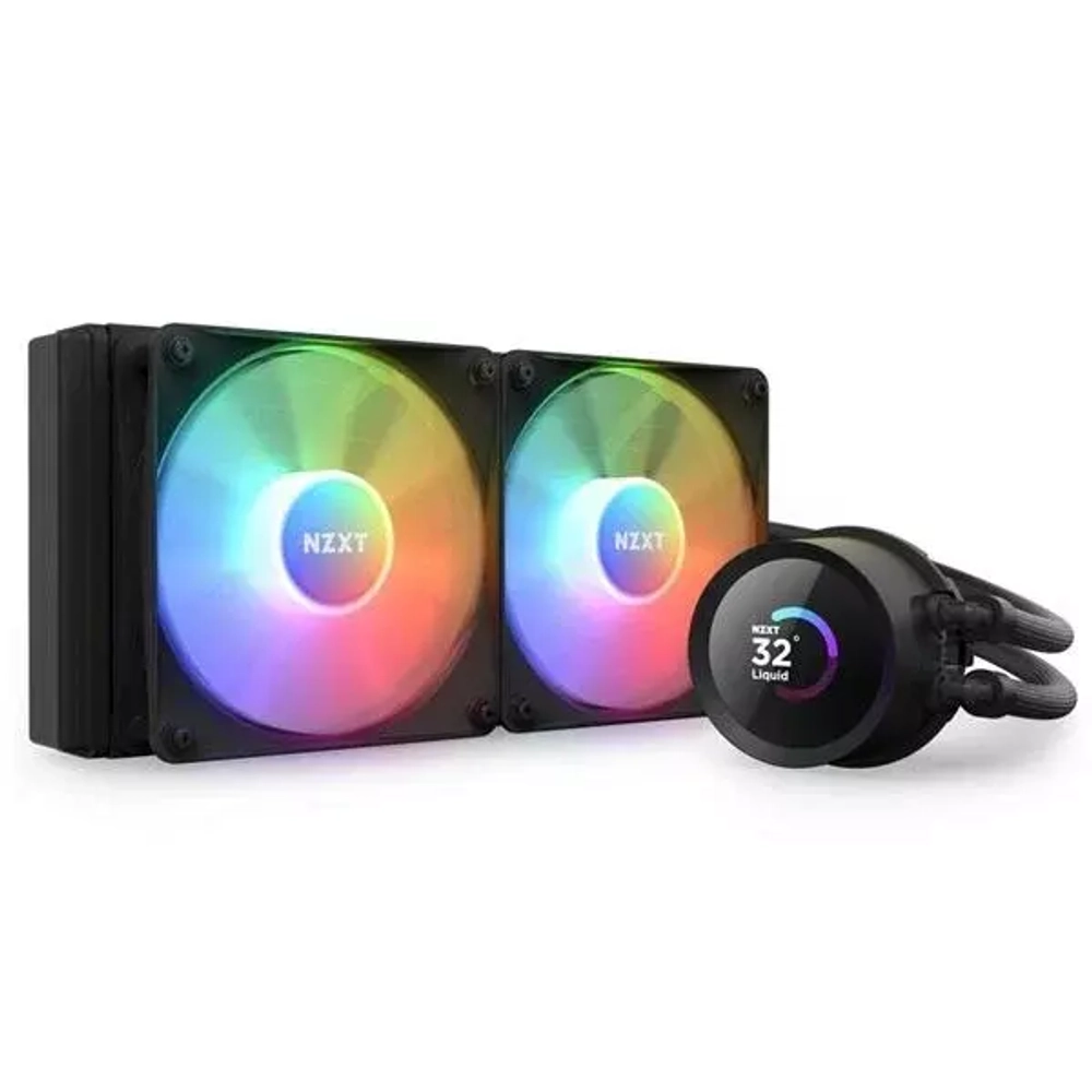 Система водного охлаждения NZXT Kraken 240 RGB S1700/115x/1200/AM3+/AM4/AM5/sTRX4/TR4 Black RTL