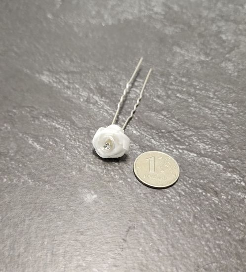 Набор шпилек "Розы большие" латекс, 3 шт, бирюза